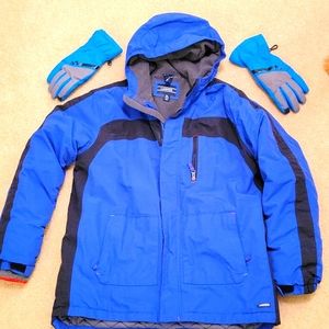 Big Boys Husky Lands End Squall Coat size XL 18H-20H